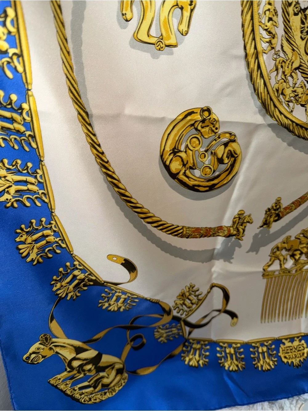 Hermes Cavaliers d’OR Silk Scarf - Picture 8 of 12